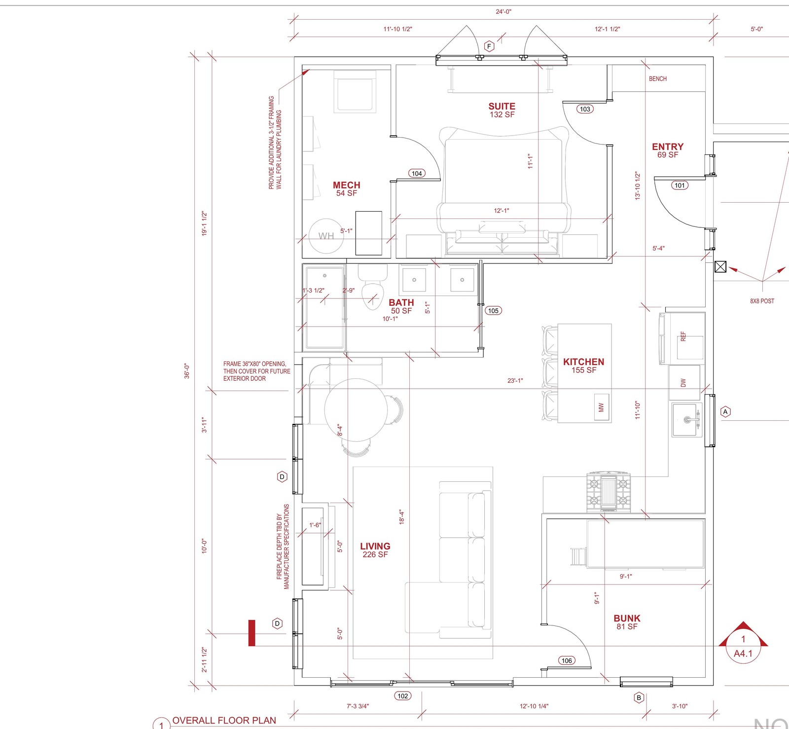 Floor plan of The Retreat at Lake Cochrane